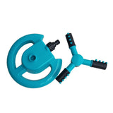 Max Lawn Rotating Water Sprinkler 4 Nozzles Garden Hose Irrigation Tool Blue