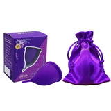 Maxbell Menstrual Cup Reusable Tampon and Pad Soft for Beginners Teen Purple L