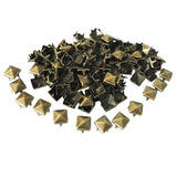 Maxbell Wholesale 100pcs Square Pyramid Rivet Metal Studs Leathercraft DIY Bronze