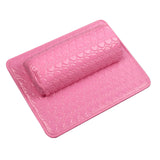 Maxbell Nail Art Pillow Manicure Hand Arm Rest Pillow Cushion PU Holder Pink