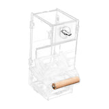 Maxbell Transparent Acrylic Automatic Bird Feeder for birds Cockatiel Parakeet S