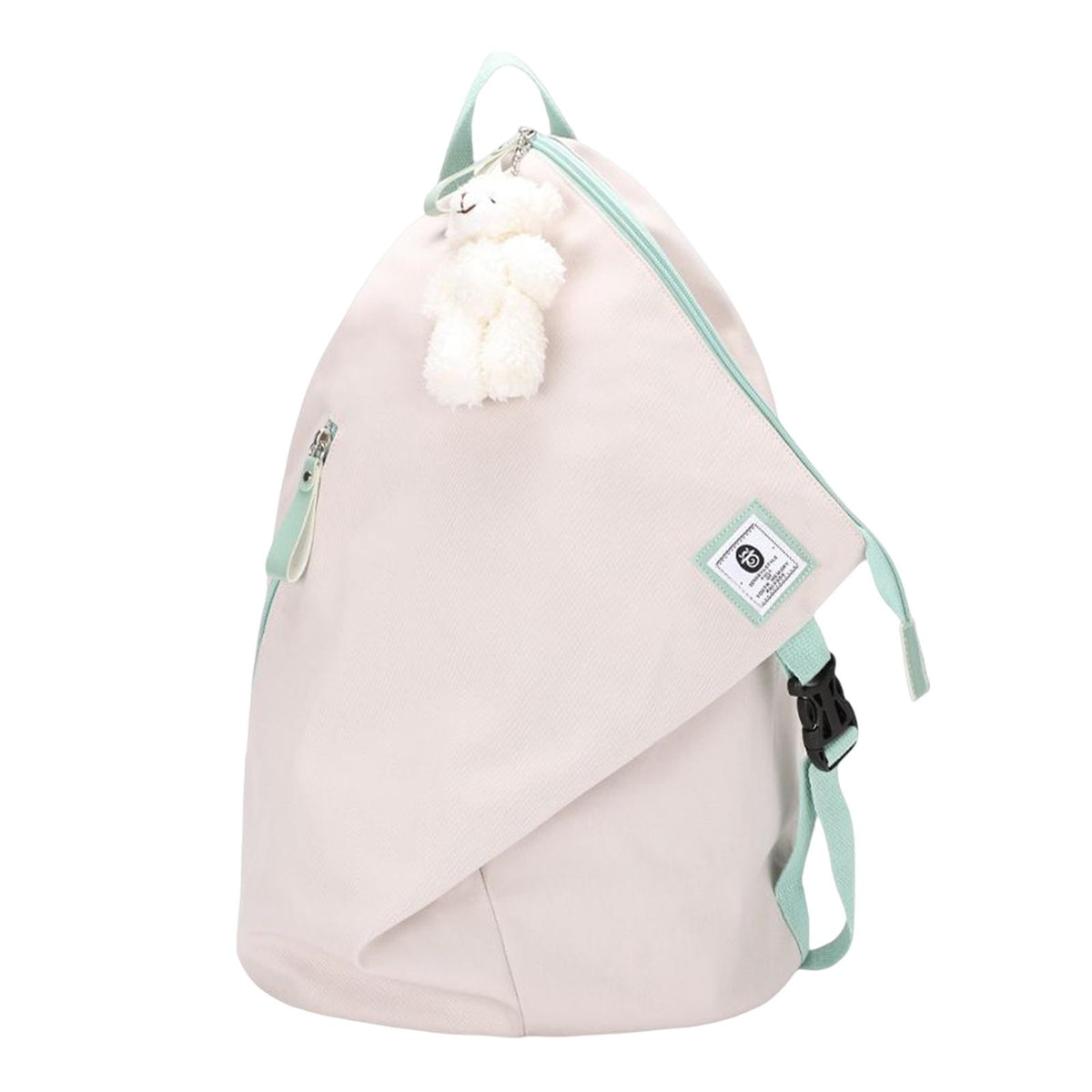 Maxbell Travel Backpack Nylon Casual Water Resistant for Women Camping Shopping Beige