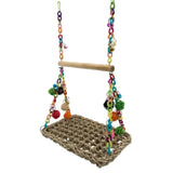 Maxbell Bird Wooden Perch Stand Swing Parrot Pet Budgie Cage Hanging Toy