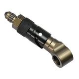 Max Maxb 3AN Elbow Swivel Fuel Oil Gas Line Hose End Fitting Connector Black