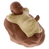 Max Sand tea pet ceramic sami monk purple sand home gifts crafts Magic yellow - Aladdin Shoppers