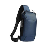 Maxbell Sling Bag for Men with Lock Backpack Handbag for Cycling Camping Travelling Blue