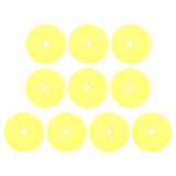 Maxbell 10Pcs Flat Cones Non Slip Training Spot Markers for Boxing Baseball Soccer Yellow