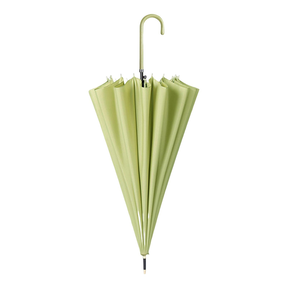 Maxbell Long Handle Umbrella Rain Umbrellas Travel Umbrella Lightweight for Climbing Green