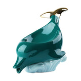 Maxbell Animals Shaped Soap Dish Holder Soap Box Soap Holder for Countertop Toilet Green