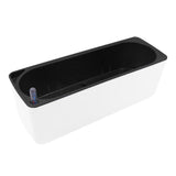 Max Plastic Rectangular Self Watering Flowerpot with Water Level Gauge White