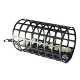 Maxbell Metal Feeder Cage with Swivel Feeder Holder Round for Carp Fishing Accessory 2.8cmx4.4cm