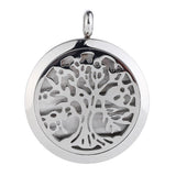 Maxbell Stainless Steel Hollow Round Photo Frame Charms Pendants Simple