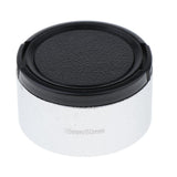 Max 35mm Metal Screw Lens Hood for 35mm f1.7 50mm f1.4 CCTV TV +46mm Lens Cap Silver