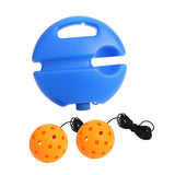 Maxbell Pickleball Trainer Baseboard with 40 Holes Pickleball Ball Rope for Beginner orange