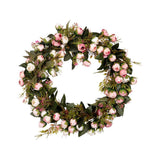 Max Artificial Rose Flower Garland Wreath Flower Ornament for Wedding Party Home