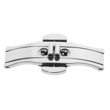 Maxbell Butterfly Deployment Buckle Wristwatch Straps Clasps Stainless Steel 17x5mm