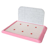Maxbell Pet Litter Tray Dogs Potty Toilet Small Pee Animal Pad Holder Dog Litter Box Pink