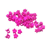 Maxbell 50pcs Mini Claw Styles Baby Kids Girls HairPin Hair Clip Jewelry Rose Red