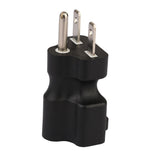 Maxbell 250V Nema 6-15P Male to Nema 6-15/20R Comb Female AC 15A to 20A Adapter