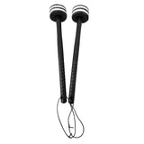 Maxbell 2 Pieces Drum Mallets Bass Percussion Mallets for Players Drum trumpet Teams 30cm white Black
