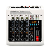 Maxbell Audio Mixer 6-Channel Stereo Computer PC Input MP3 for Recording Webcast
