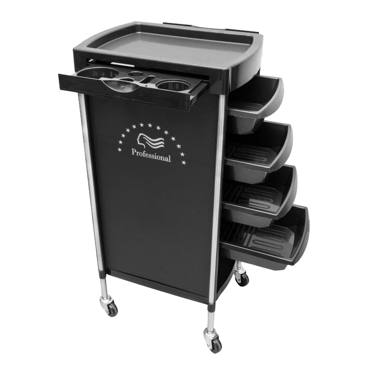 Maxbell 6 Tier Salon Cart Storage Storage Salon Rolling Organizers Style B