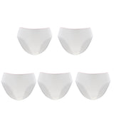 Maxbell 5 Pieces Women Disposable Cotton Large Underwear Travel Panties White XXXL