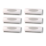 Maxbell 6Pcs Bed Sheet Grippers Clamps for Mattresses with Raised Edge Anti Slip Gray White