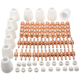 Max 100Piece Air Plasma Cutter Torch Consumables Kit for Cutting Welding Machin