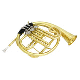 Max Maxb Three Button Brass Instrument Trumpet with Cleaning Care Kit Accessory