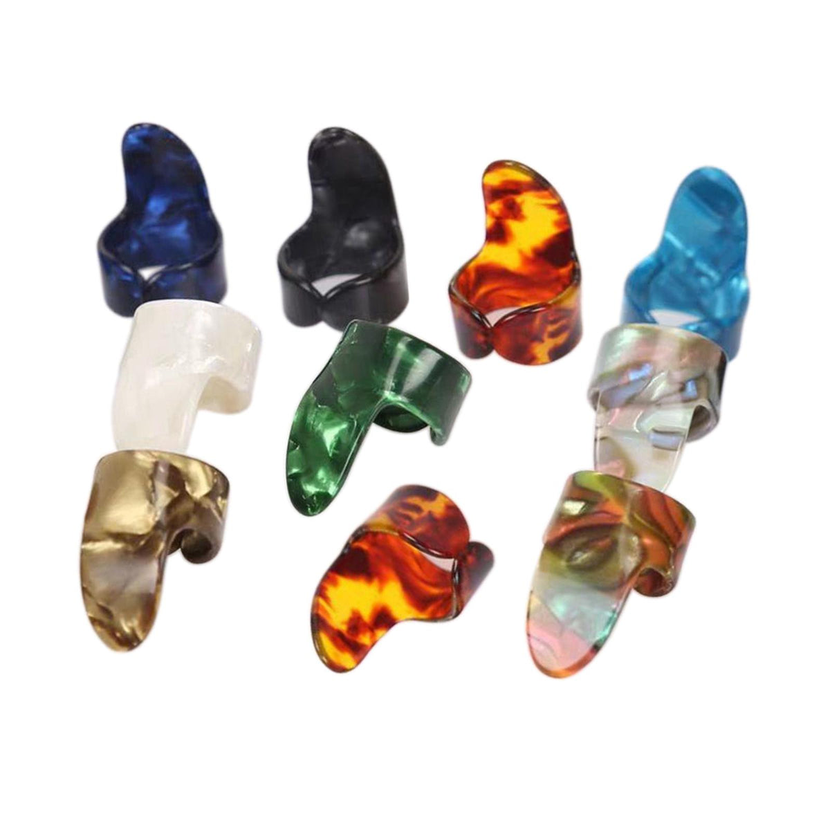 Maxbell 10Pcs Guitar Thumb Finger Picks for Banjo String Instrument Accessories Finger