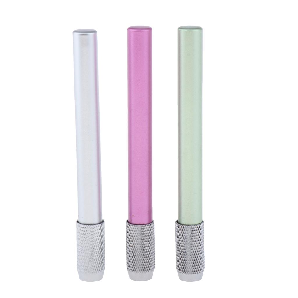 Max Assorted Colors Pencil Lengthener Pencil Extender Holder silver+green+rosy