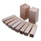 Maxbell 10 Pieces Basswood Carving Blocks Wood Whittling Kit Wood Carving Blanks