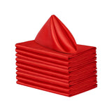 Maxbell 10x Weddings Party Napkins Portable Elegant for Events Banquets Weddings Red