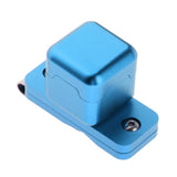 Maxbell Billiard Cue Chalk Case Holder Chalks Carrier Metal Box with Clip Blue