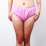 Max 50Pcs Nonwoven SPA Disposable Underwear Travel Panties Brief for Women Pink