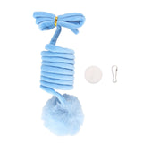 Maxbell Cat Toy Ball Spring Toy Hanging with Bell  Cats Chewing Blue