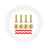 Maxbell MTB Bike Hydraulic Disc Brake Hose Kit Repair Tools Oil Tube Pipe Universal BH59 White