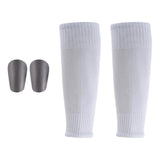 Maxbell 2Pcs Miniature Shin Guards with Socks Soccer Equipment for Adult Kids Sports