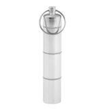 Maxbell Aluminum Alloy Waterproof Pill Box Mini Tablet Case Separated Layers 90x17mm