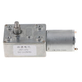 Max DC12V Metal Turbo Worm Gear Speed Reducer Motor Geared Motor 3-55rpm 76.8x32x25.2mm 6rpm