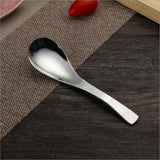Max Stainless Steel Soup Spoon Coffee Tea Table Bouillon Spoon Silver