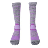 Maxbell Women Winter Warm Sport Hiking Socks Thermal Snow Ski Long Boot Socks Purple