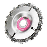 Max 4" Angle Grinder Disc and Chain Wood Carving 22 Tooth Fine Cut 5/8" Arbor