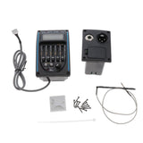Maxbell Guitar Pickup EQLC-5 Band Guitar Preamp EQ Tuner Piezo W / Volume Control