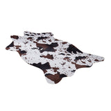 Maxbell Soft Faux Animal Skin Fur Rug Non-slip Mat Carpet Cow