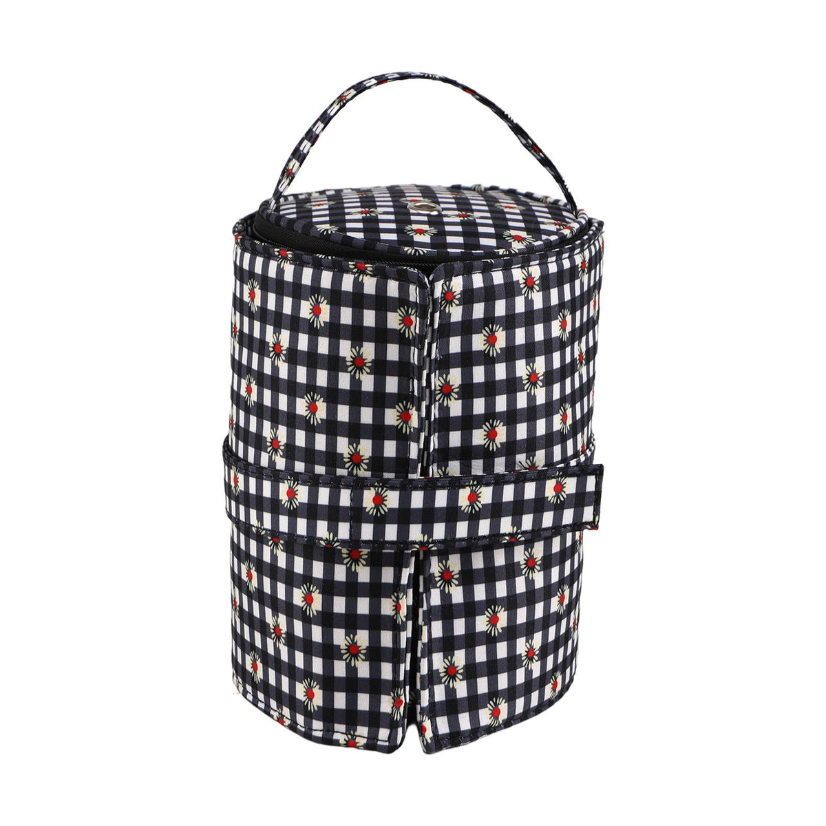 Maxbell Knitting Bag Zipper Closure Small Holder Case Yarn Organizer Knitting Lovers Black