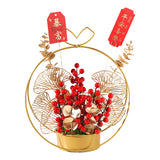 Maxbell Flower Basket Ornament Decoration Festival Harvest for Living Room StyleA