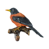 Maxbell Birds On A Branch Hanger Hanging Outdoor Tiles Resin Wall Coat Hook for Robe Orange 12x4x10cm