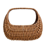 Maxbell Flower Basket Decor Decorative Woven Basket for Bedroom Living Room Ceremony Brown